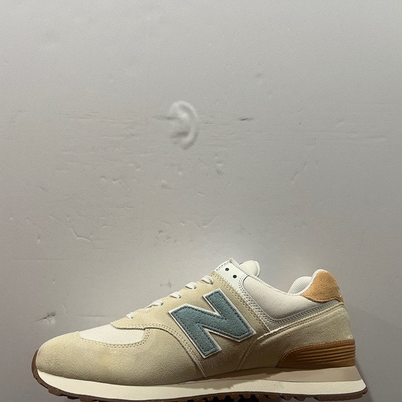New Balance 574, ML574RF2, Tan & Blue - Picture 12 of 13